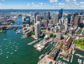 Boston Harbor and skyline