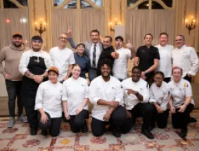 Seven Nations' dinner chefs and JWU students