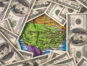 money around map