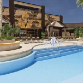 Azilo Ultra Pool pool deck at SAHARA Las Vegas