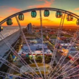 Myrtle Beach SkyWheel at sunset.