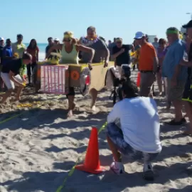 Wildly Different's Beach Buggy Battle teambuilding event.