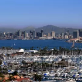 San Diego skyline from Point Loma.