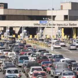U.S.-Mexico border crossing.