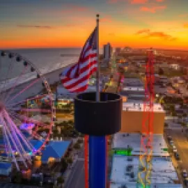 Myrtle Beach Boardwalk and Promenade.