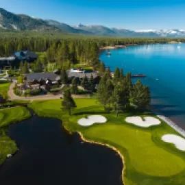 Edgewood Tahoe aerial view.