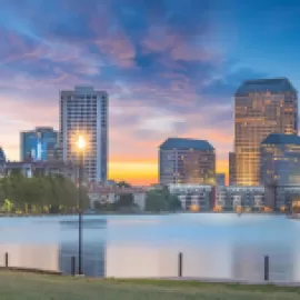 Sunset over Las Colinas.