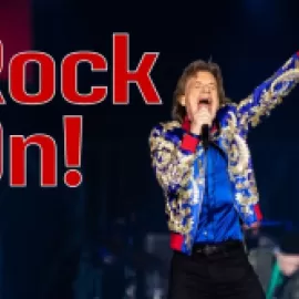 Mick Jagger of The Rolling Stones Performs in Las Vegas at Allegiant Stadium. 