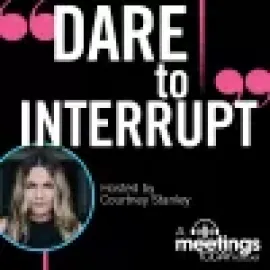 Dare to Interrupt podcast logo.