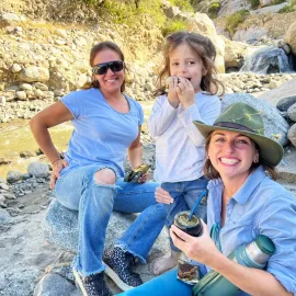 Enjoying mate tea & alfajores cookies with friends Picu & Valeria in Northern Argentina – a sweet & simple tradition that can easily be woven into event experiences