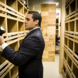 Creative Retreats' Jesse Rodriguez Explores a Wine Cellar