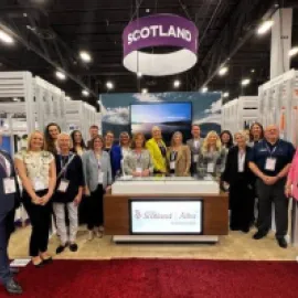 VisitScotland IMEX America booth group shot.