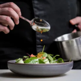 Food being prepared