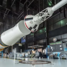 Saturn Five rocket. Davidson Center for Space Exploration, Huntsville, Alabama.