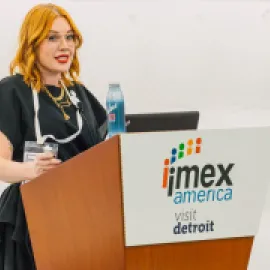 Megan Henshall at IMEX America