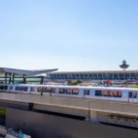 Washington Dulles International Airport Metrorail Station. Credit: Metropolitan Washington Airports Authority