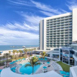 Pool area at Wyndham Grand Clearwater Beach