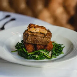 Chef Dayanandan's Tournedos Rossini, Photo Courtesy Jane Yun