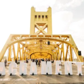 Event on Sacramento Tower Bridge