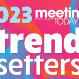 Graphic of 2023 Meetings Trendsetters logo.