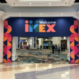 IMEX America Entrance Sign