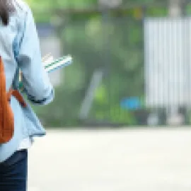 Girl with Backpack