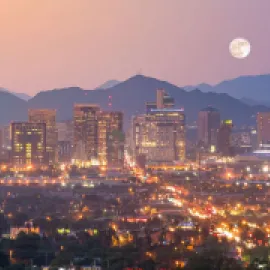 Photo of the skyline of Phoenix, Arizona.