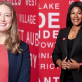 Photo of Cynthia Mokotoff (left) and Sheretha Bell (right)