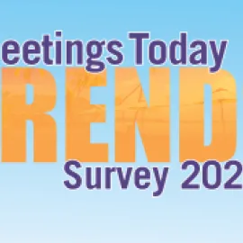 A Graphic that reads "Meetings Today Trends Survey 2024"