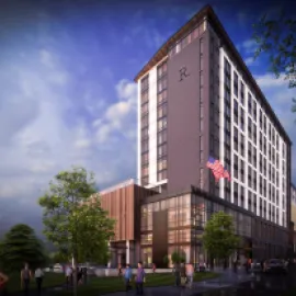 Rendering of the Marriott Renaissance in Research Triangle Park