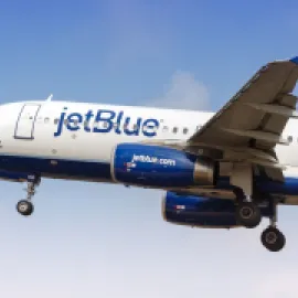 Photo of a JetBlue Airplane Taking Off