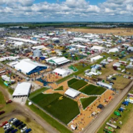 Photo of 2023 Farm Progress Show layout in Decatur, Illinois.