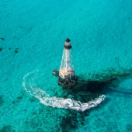 Eco tour on jet skis at Alligator Reef, Florida Keys