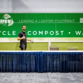 Composting station at Orange County Convention Center (OCCC)