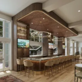 Hyatt Regency Hill Country Resort and Spa Lobby Bar Rendering