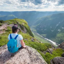 Mountains in Charlevoix, Quebec. Photo Credit: Charlevoix Tourism and Ian Roberge