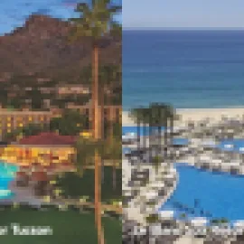 A montage of the four hotels of Meetings Today LIVE! 2025