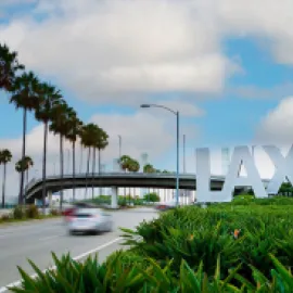 LAX sign in Los Angeles