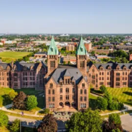 The Richardson Hotel aerial in Buffalo, New York