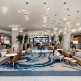 Sheraton San Diego Resort lobby. Credit: Peregrine Hospitality.