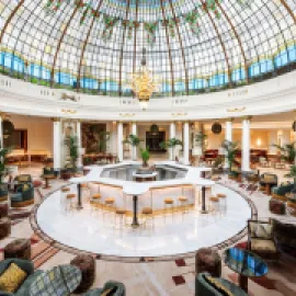 The Palace, a Luxury Collection Hotel, Madrid glass dome. Credit Marriott International