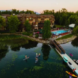 The Lodge at Whitefish Lake exterior