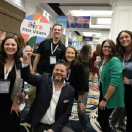 IMEX's first timers welcome team.