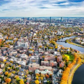 Cambridge aerial view.