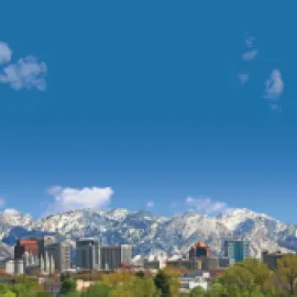 Downtown Salt Lake City.