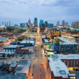 Downtown Kansas City skyline. CREDIT Michael Edwards-Visit KC