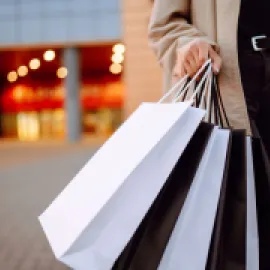 Shopping bag stock photo. 
