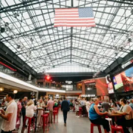 Image of MPI WEC reception under an atrium in St. Louis.