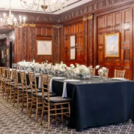 Hotel du Pont dinner setting