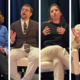 Photo of the medical meetings town hall panelists.